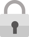Secure payment lock icon